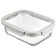 Smart Solutions baking and storage container, rectangular, with a lid, 1.5 l, the color is light gray