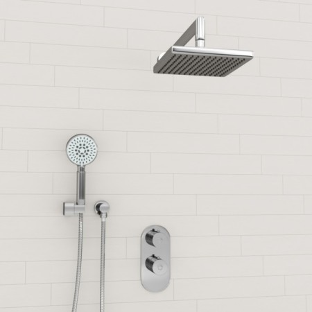 The shower system wasserkraft a16028 Thermo, built -in, thermostat, tropical shower, chrome