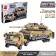 Constructor Military Zone "Trail with a Tank", 5 minifigur and 829 parts