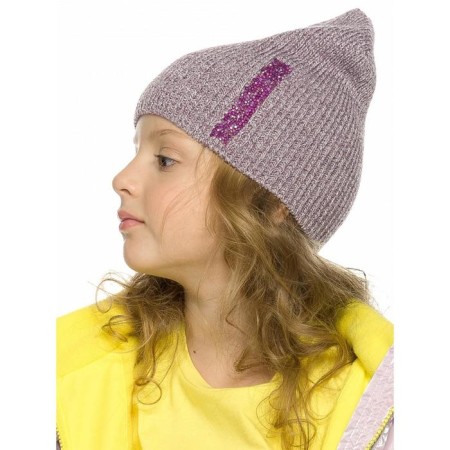 Hat for girls, size 50-51, lilac color-1