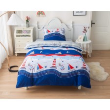 Bed linen children's “Lighthouses”, size 160x230 cm, 160x220 cm, 50x70 cm