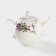 Kettle of porcelain tender "lavender", 800 ml, white color