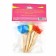 Brush for drawing sponge set of 5 pcs. "Frida" Colored, wooden pen
