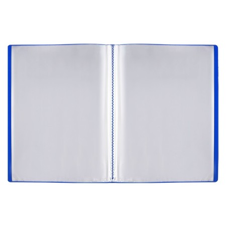 Folder with 20 A4 inserts, 500 μm, calligrata, texture "sand", blue-3