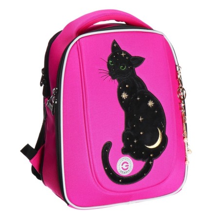 Frame saturan, 36 x 29 x 18 cm, Grizzly, + keychain, plush, fuchsia-1