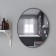 Mirror "Black matte", wall, 80 × 3 cm