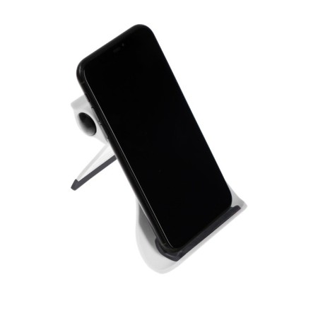 Luazon phone stand, folding, reinforced, adjustable height, white/black-5
