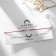 Bracelet of desires "Mount Crystal" on the burgundy thread, the length is regulated, 11 cm