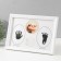 Photo frame plastic for 2 photos 7.5x10 cm with a stamp. Podushka "baby" white 22x27 cm