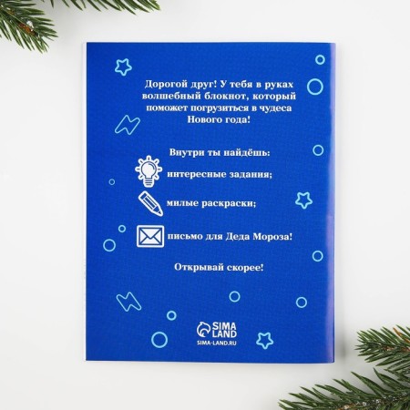 New Year. Set a letter from Santa Claus, a notebook coloring, a letter "Dino"-7