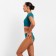 Separate Minaku swimsuit with closed shoulders, emerald color, size 42