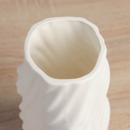 VAZA Ceramics Table "Oscar" d-9 cm, 25x11 cm, white-2