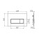 Alcadrain M570 control button, for hidden installation systems, white