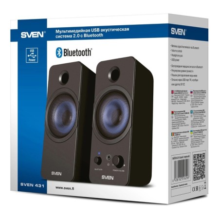 Speakers Sven 431 2.0 black 6W bt-5
