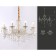 Crystal chandelier Ambrella Light, Classic, TR4945, 8HE14, white color, gold