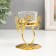 Summary Metal for 1 candle "Butterfly and ring" d = 5 cm gold 6.5x6.5x9.3 cm