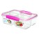 Container rectangular four -section, 1.74 liters
