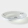 Deep plate "Rococo. Geese ", 250 ml, d = 22.5 cm, white, porcelain