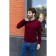 Jumper male ise, size 54, burgundy color