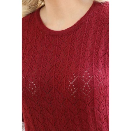 Female dress, size 54, burgundy color-10