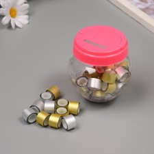 Adhesive tape plastic in the jar 