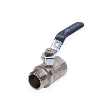 Ballic Aqualink, PN 50 tap, internal/outer thread 1 1/2 ", handle, nickel.-2