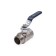 Ballic Aqualink, PN 50 tap, internal/outer thread 1 1/2 ", handle, nickel.