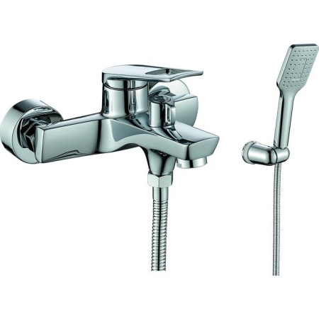 Bath mixer Rush Socotra ST1235-44, single-leaf, short spout, shower. set, chrome
