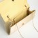Female bag on a magnet, gold color