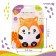 Toy heating pad with cherry bones "Fox", I crush
