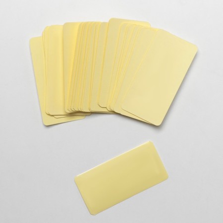Self -adhesive price tag, set 50 pcs., 6 × 3 cm, transparent color-3