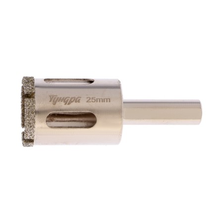 Diamond drill and tundra ceramics, trihedral shank, 25 x 65 mm-1