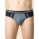 Male panties, size 46, gray, black, 2 pcs