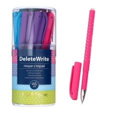 Gel handle with erased Deletewrite Art ink “Golsheki”, node 0.5 mm, blue ink, matte case Silk Touch, mix