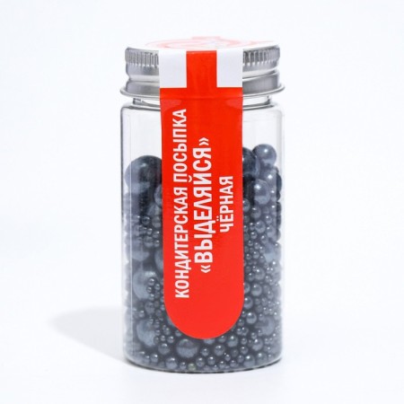 Confectionery sprinkling "stand out", black, 50 g-1