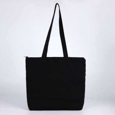 Textile bag "Pink Power", 42x9x32, without lining, black-6