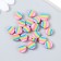 Beads for the creativity of PVC "Rainbow circles" set 20 pcs 0.5x1x1 cm