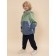 Windbreaker for boys, height 110 cm, green color