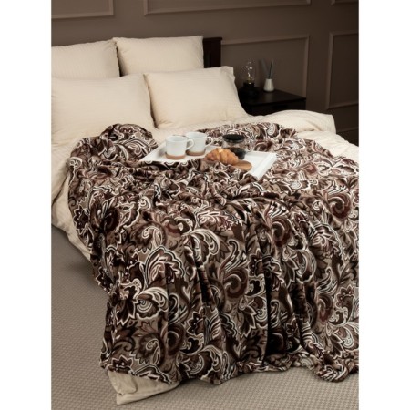 Texrepublic blanket, size 180x200 cm, beige color-9