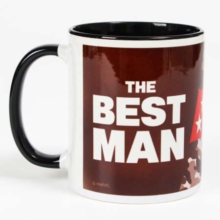 Sublimation mug "The Best Man", Avengers 350 ml.-1