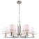 Suspended chandelier Chart 6x14 40w, size 73x73x40-81 cm, Nickel color