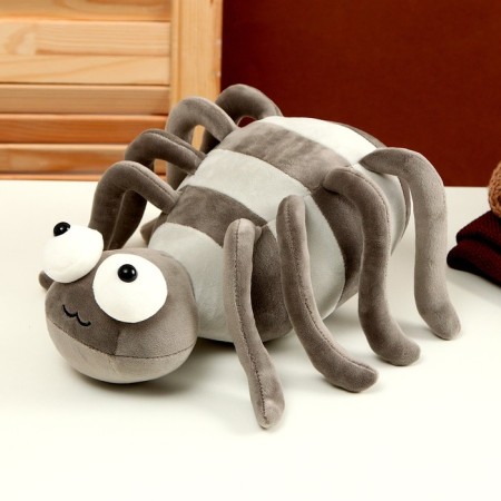 Soft toy "Spider", 27 cm, color gray color-1