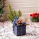 Christmas tree decoration "New Year's gift" 9x11 cm, blue