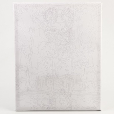 Picture on numbers on a canvas with a subframe of "twin balms", 40 x 50 cm-3