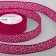 The tape is decorative, repable, openwork, 25 mm × 9.1 ± 0.5 m, raspberry color