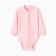 Body baby with a long sleeve (with buttons), pink color, height 56
