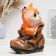 Piggy bank "cat in a boot" Red, 20cm