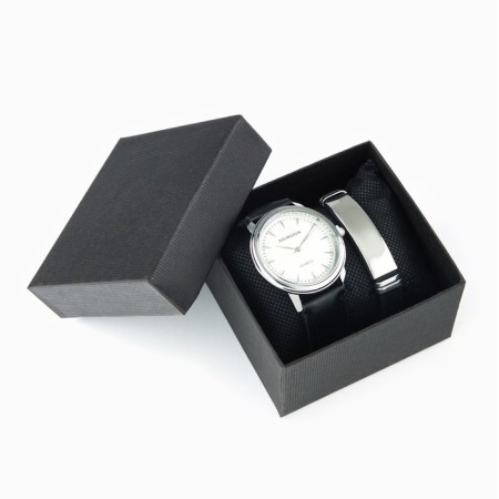 Male gift set Bolingdun 2 in 1: Watch, bracelet, D-4.6 cm
