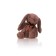 Soft toy Gulliver Bunny "Mokko" with a bow, coffee color, 25 cm