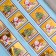 Stickers in the roll "Snowman", 300 pcs, 3.8 x 3.8 cm